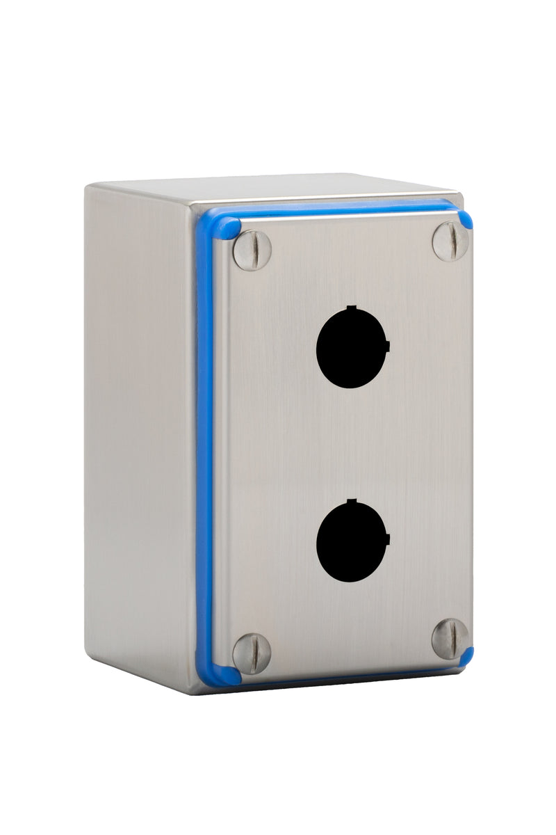 HYG Series - NEMA 4X Stainless Steel Hygienic Push Button Enclosure - 2 Hole