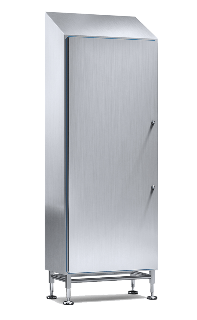 Sanitary Single Door Free-Standing Enclosure  NEMA 4X IP69K Stainless Steel